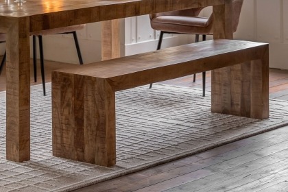 Gallery Direct Iowa Dining Bench Natural 1600x360x450mm