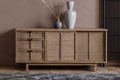 Gallery Direct Kyoto 3 Drawer 2 Door Sideboard 1500x450x700mm