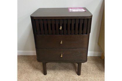 Ex-Display St Austell - Soho Dark 3 Drawer Bedside Table