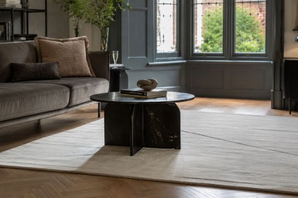 Gallery Direct Amalfi Black Marble Coffee Table Gallery Direct Amalfi Black Marble Coffee Table