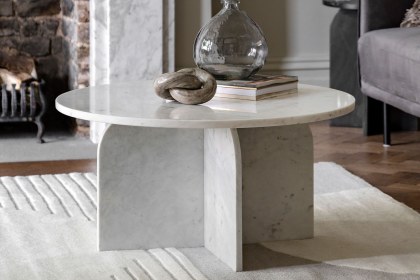 Gallery Direct Amalfi White Marble Coffee Table Gallery Direct Amalfi White Marble Coffee Table