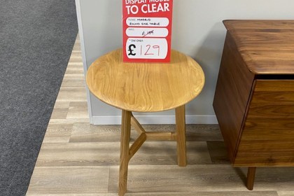 Ex-Display St Austell - Gallery Direct Madrid Natural Oak Round Side Table