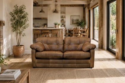 Alexander & James Bailey Leather 2 Seater Sofa