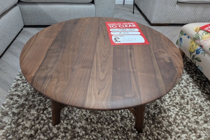 Ex-Display Newquay - Gallery Direct Madrid Round Coffee Table Walnut Ex-Display Newquay - Gallery Direct Madrid Round Coffee Table Walnut