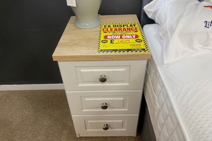 Ex-Display St Austell - Westbury 3 Drawer Bedside Table Ex-Display St Austell - Westbury 3 Drawer Bedside Table
