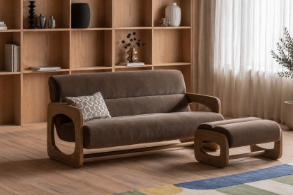 Gallery Direct Marco 3 Seater Sofa in Verona Sepia