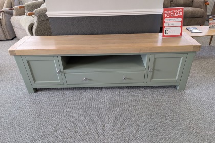 Ex-Display Newquay - Salcombe Sage Painted 190cm TV Unit