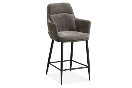 Bologna Fabric Bar Stool in Miami Ash (Pair)