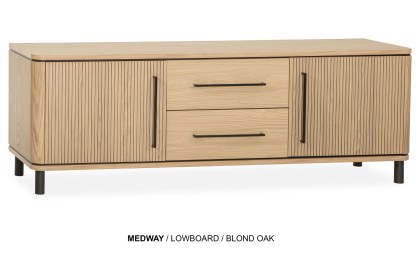 Medway Blond Oak Lamulux Lowboard Sideboard Medway Blond Oak Lamulux Lowboard Sideboard