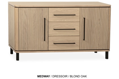 Medway Blond Oak Lamulux 150cm Large Sideboard Medway Blond Oak Lamulux 150cm Large Sideboard