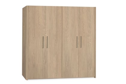 Medway Lamulux Wood-Effect 4 Door Wardrobe Medway Lamulux Wood-Effect 4 Door Wardrobe