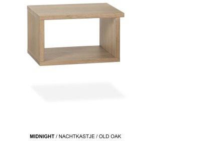 Medway Lamulux Wood-Effect Open Bedside Table Medway Lamulux Wood-Effect Open Bedside Table