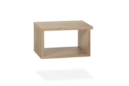 Medway Lamulux Wood-Effect Open Bedside Table Medway Lamulux Wood-Effect Open Bedside Table