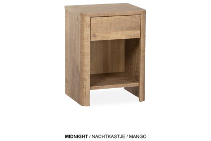 Medway Lamulux Wood-Effect 1 Drawer Bedside Table Medway Lamulux Wood-Effect 1 Drawer Bedside Table