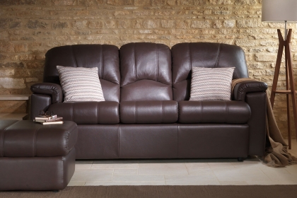 G Plan Chloe Leather 3 Seater Sofa