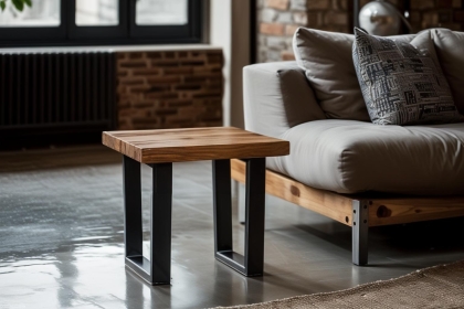 Forge Industrial Lamp Table