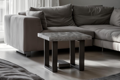 Forge Stone Effect Lamp Table