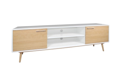 Princeton High Gloss White Large TV Unit