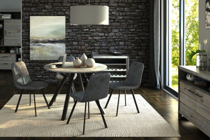 Titan Compact Round Dining Table