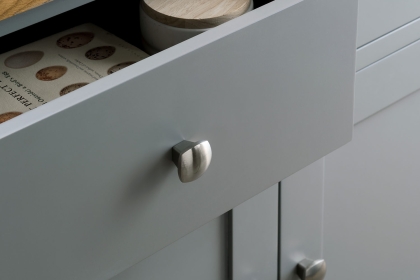 Chester Oak Painted Grey - 2 Console Table 85cm Wide| Moles Breath Grey
