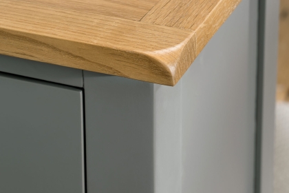 Chester Oak Painted Grey - Large TV Unit 120cm Wide| Moles Breath Grey