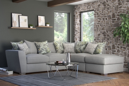 Fantasy L Shape Corner Sofa Bed With Scatter Back Fantasy L Shape Corner Sofa Bed With Scatter Back