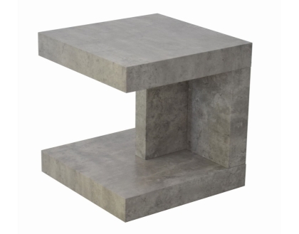 Lyra End Table in Concrete Finish