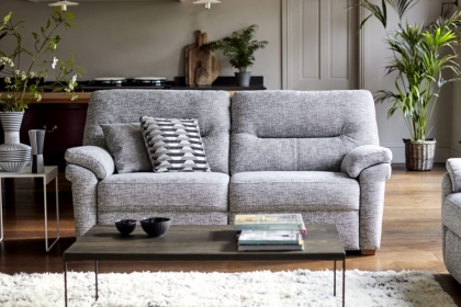 G Plan Seattle Fabric 2 Seater Sofa With Wood Feet