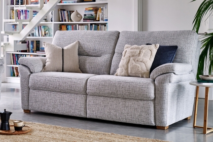 G Plan Seattle Fabric 3 Seater Sofa With Wood Feet