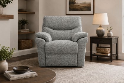 G Plan Seattle Fabric Chair With Show Wood