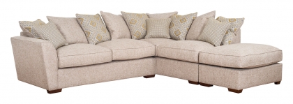 Atlantia Corner Chaise Sofa With Scatter Back