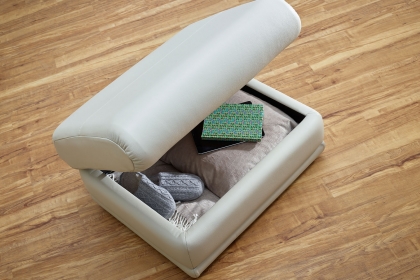 G Plan Malvern Leather Storage Footstool G Plan Malvern Leather Storage Footstool