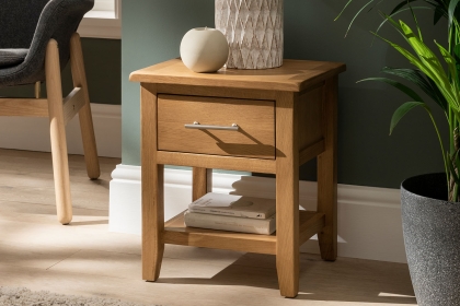 Chester Oak Lamp Table 36x40cm