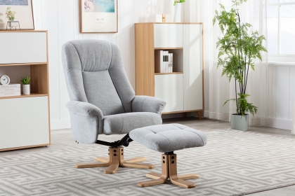Hawaii Harmony Swivel Recliner & Stool