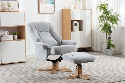 Hawaii Harmony Swivel Recliner & Stool