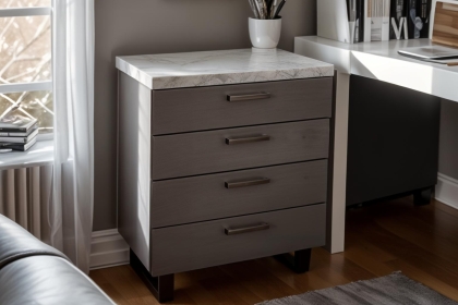 Forge 4 Drawer Chest Stone Effect Forge 4 Drawer Chest Stone Effect