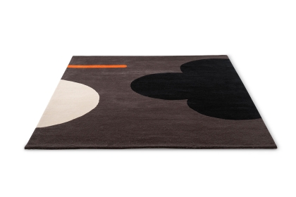 Orla Kiely OR Geo Flower Graphite Rug