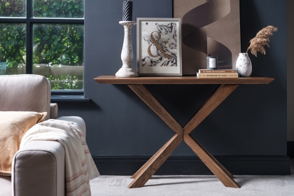 Hudson Solid Oak Console Table
