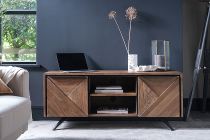 Hudson Solid Oak TV Unit Hudson Solid Oak TV Unit