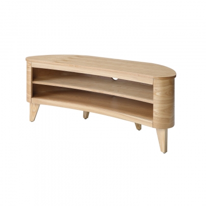 San Francisco Curved TV Stand - Oak