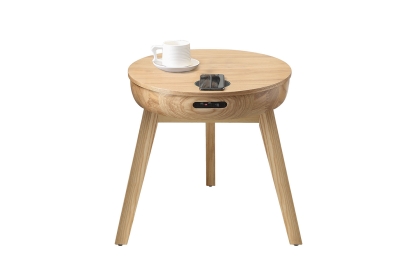 San Francisco Smart Lamp Table - Oak