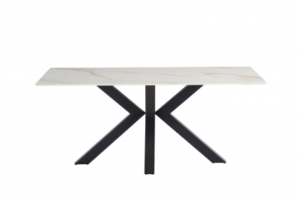 Cleveland Sintered Stone X-Frame 1.8m Dining Table with Kass Gold Top