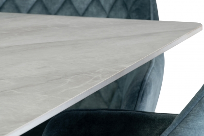 Cleveland Sintered Stone X-Frame 1.8m Dining Table with Rebecca Grey Top