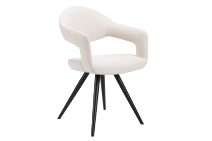 Jasmine Boucle Fabric Misty Grey Dining Chair (Pair)