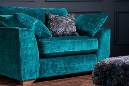 Mullion Upholstered Cuddler Sofa