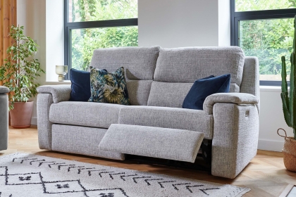 G Plan Harper Fabric Lumbar Recliner Small Sofa
