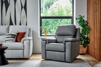 G Plan Harper Leather Lumbar Recliner Chair