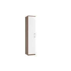 Calgary High-Gloss Single Tall Wardrobe
