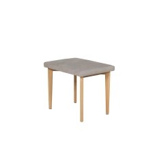 Vida Living Marlow Dressing Table Stool in Cashmere Oak and Taupe