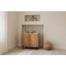Reed Mango Wood & Marble 3 Drawer Chest of Drawers Reed Mango Wood & Marble 3 Drawer Chest of Drawers